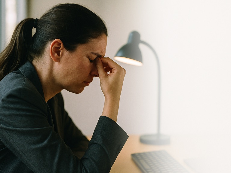 Woman frustrated with poor IT support provider